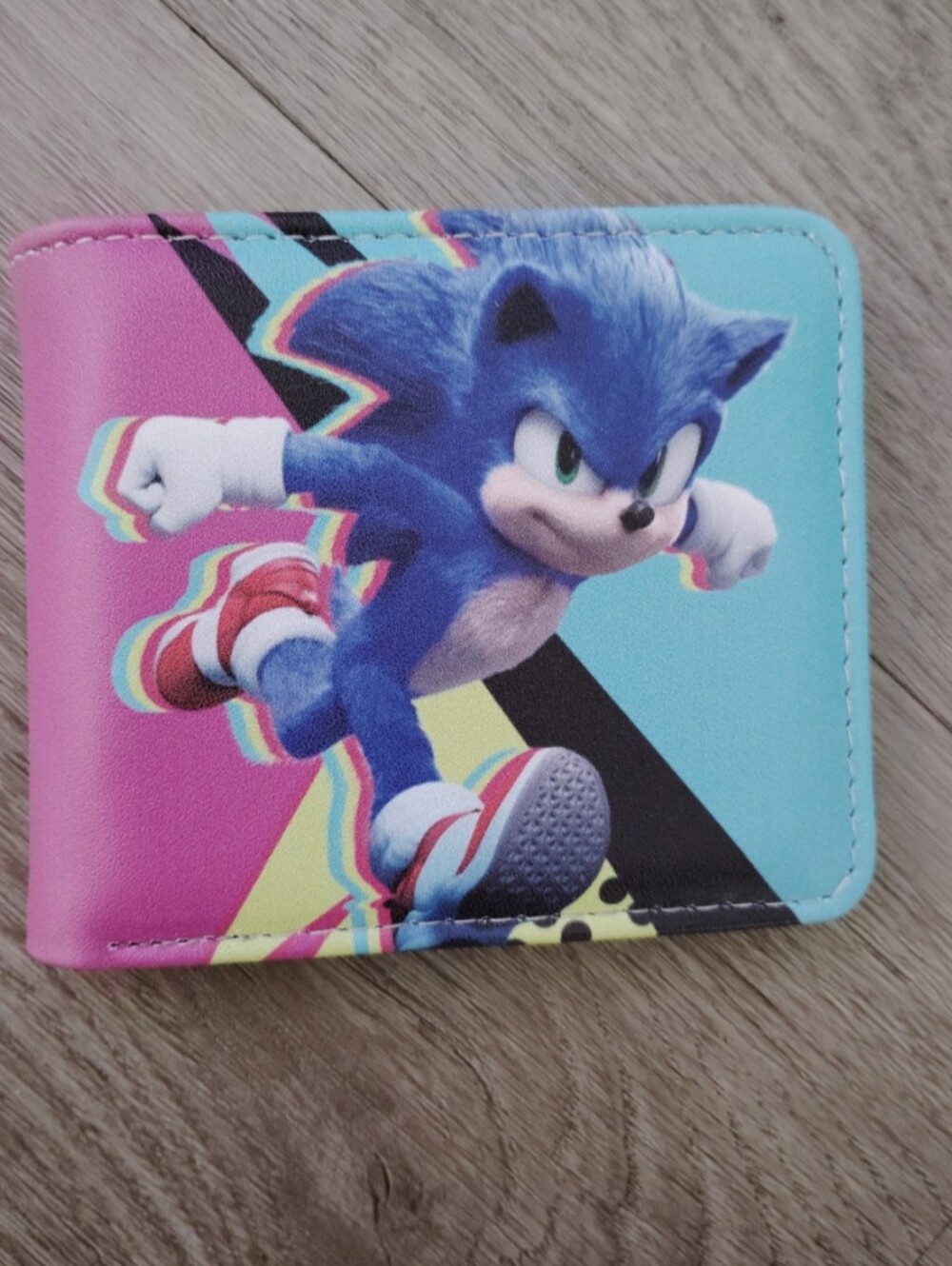 New Sonic the hedgehog anime manga leather wallet